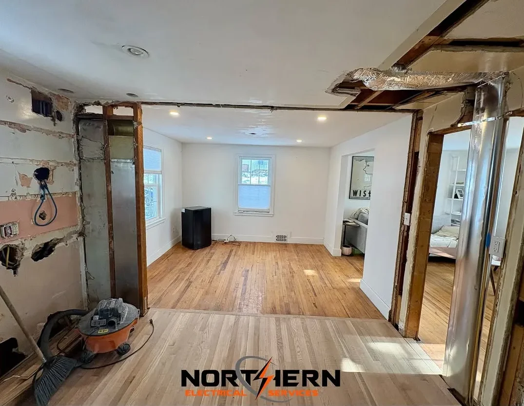 Living area electrical rough-in